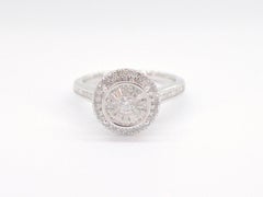 White Gold Entourage Ring with Diamonds
