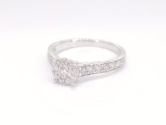 White Gold Entourage Ring with Diamonds