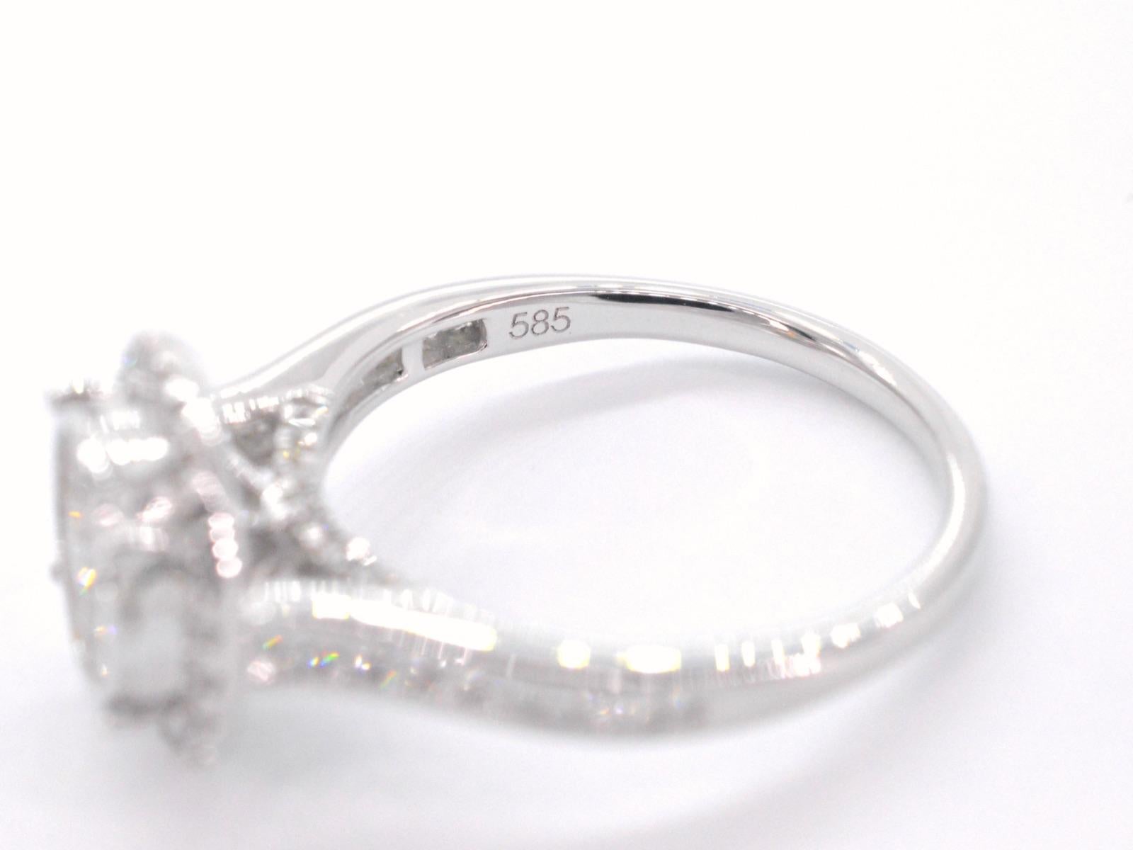 Women's White Gold Entourage Ring with Diamonds For Sale