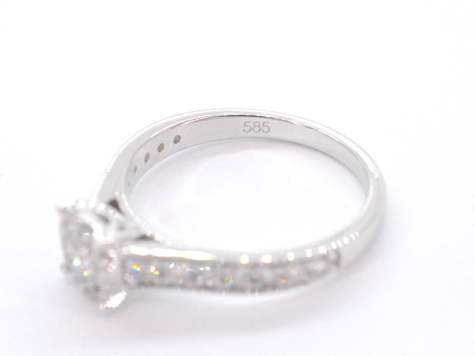 Women's White Gold Entourage Ring with Diamonds For Sale