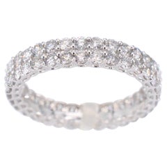 White Gold Eternity Ring with Diamonds