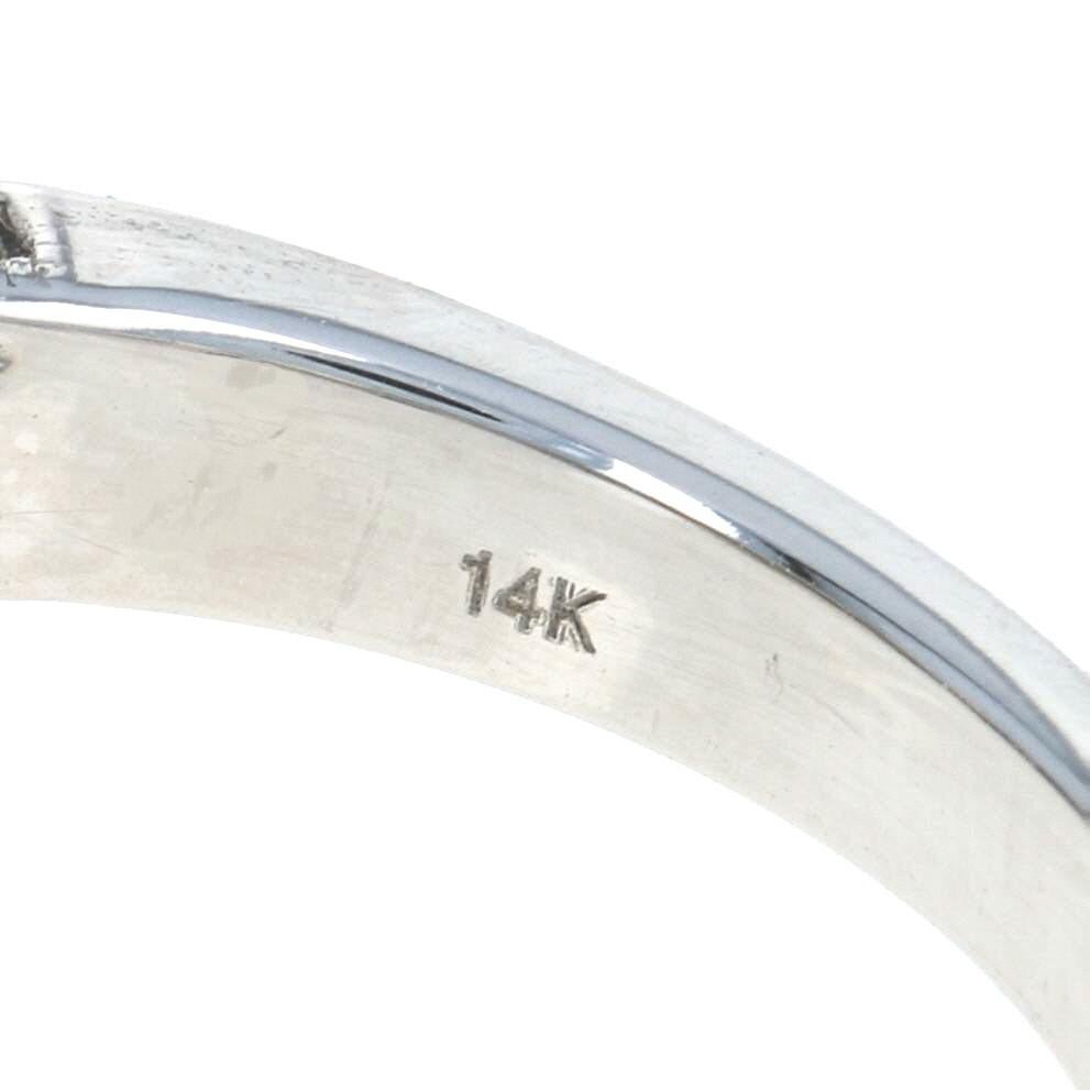 En vente :  Bague de fiançailles en or blanc avec halo de diamants bruns fantaisie, or rond 14 carats 2,02 carats, grain milgrain 6