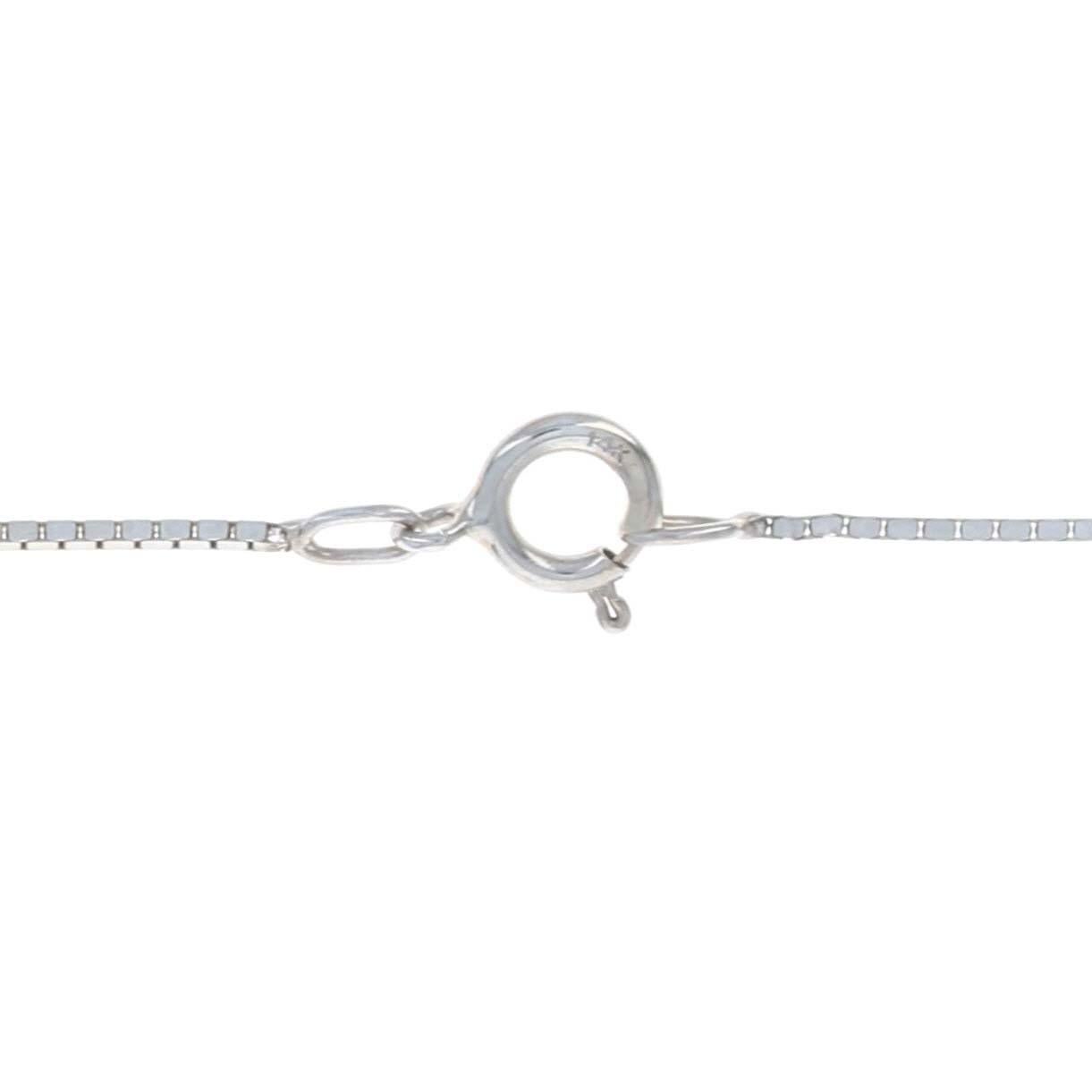 Donna Collana con ciondolo in oro bianco Fancy Deep Brown Diamond, 14k Star .54ctw in vendita