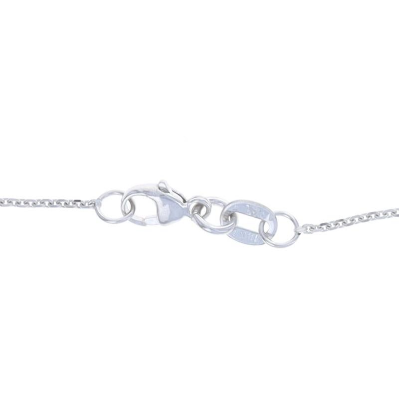 Collier Halo en or blanc avec diamant jaune fantaisie 18