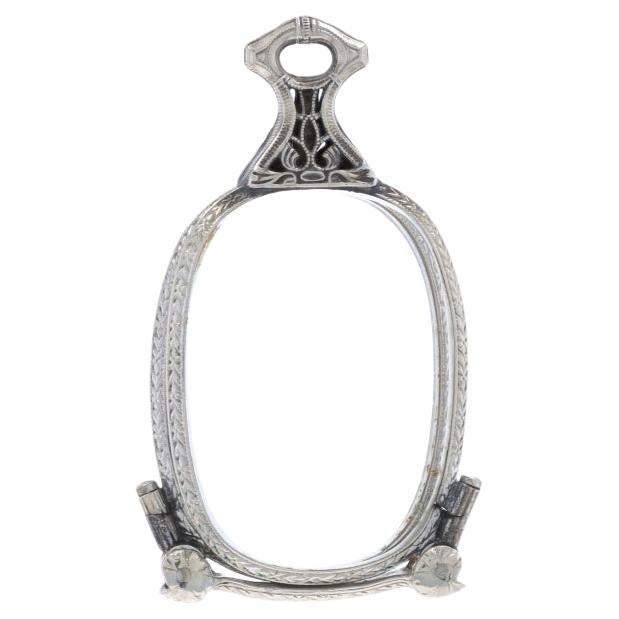 Ciondolo a forma di occhiali da vista in oro bianco Art of Vintage 1/10 12k