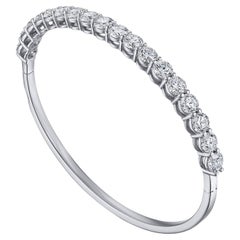Bracciale Brilliante in oro bianco con certificazione GIA, naturale senza difetti interni