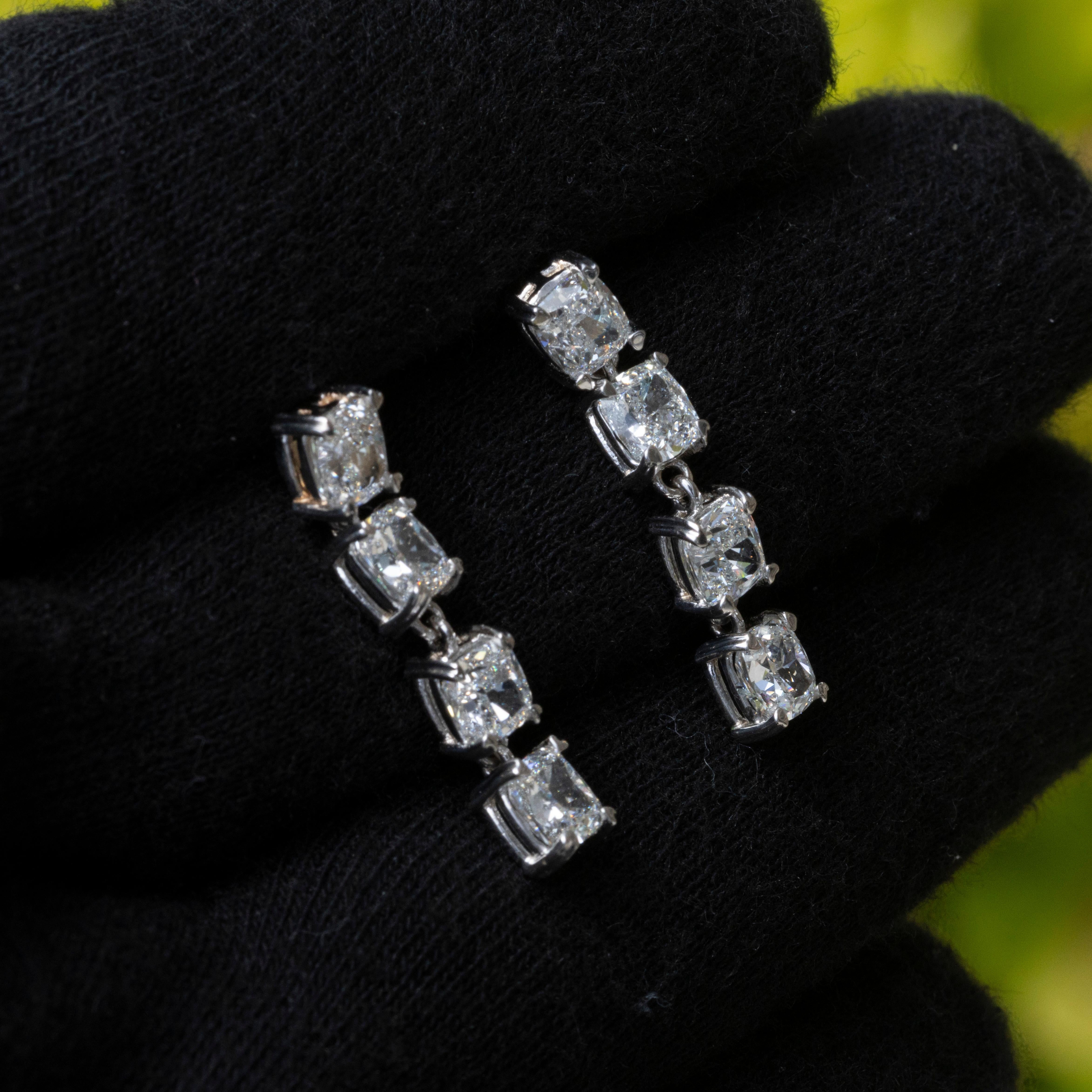 White Gold GIA Certified Natural Internally Flawless Diamond Earrings In New Condition In Boca Raton, FL
