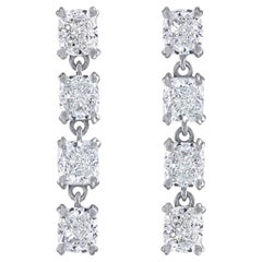 White Gold GIA Certified Natural Internally Flawless Diamond Earrings