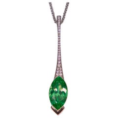 White Gold Grossular Pendant