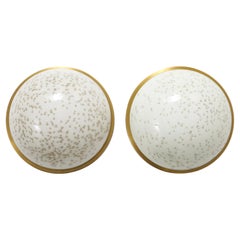 White, Gold inclusion Sconces/Flushmounts, Limburg