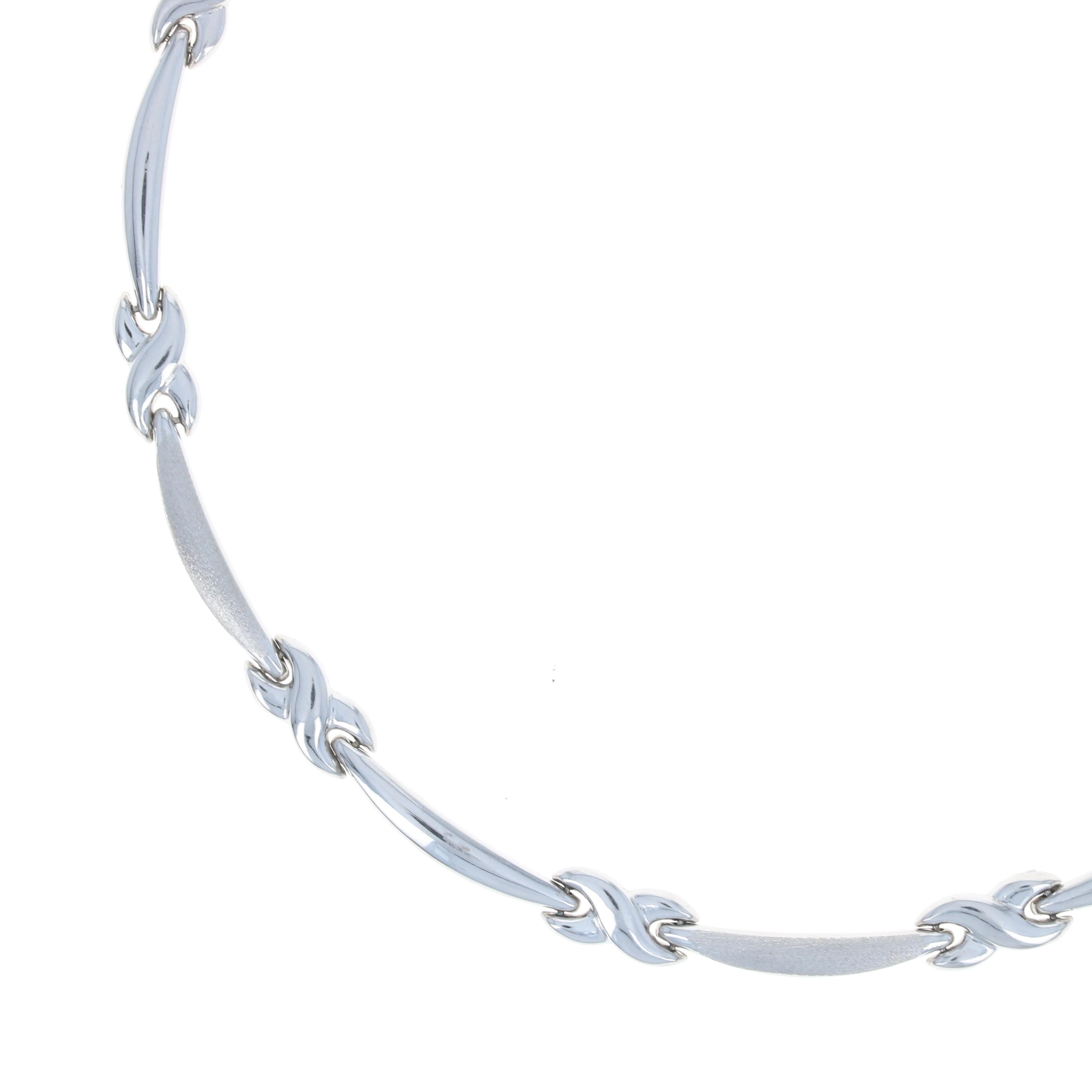 white gold infinity link chain