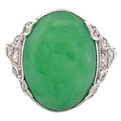 White Gold Jade
Diamond Ring