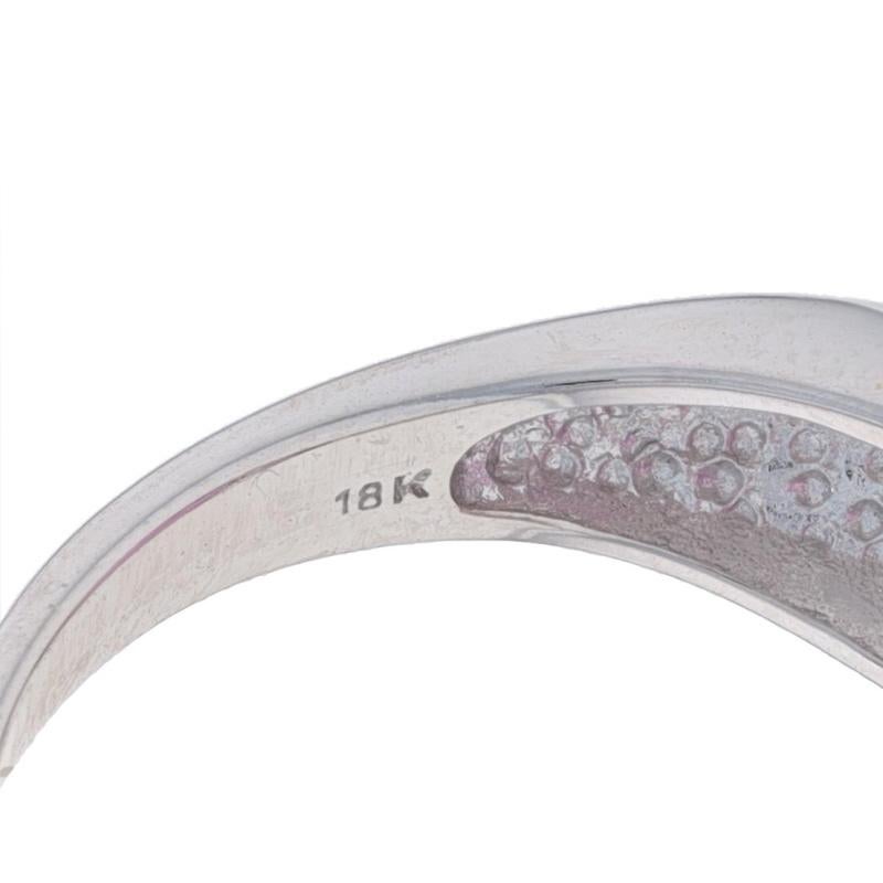 Anello in oro bianco con Kunzite e diamanti - 18k Taglio ovale 11,96ctw in vendita 3