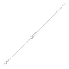 Bracciale dell'amore in oro bianco