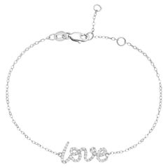 White Gold Love Bracelet