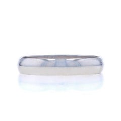 White Gold Men's Wedding Band - 10k Ring