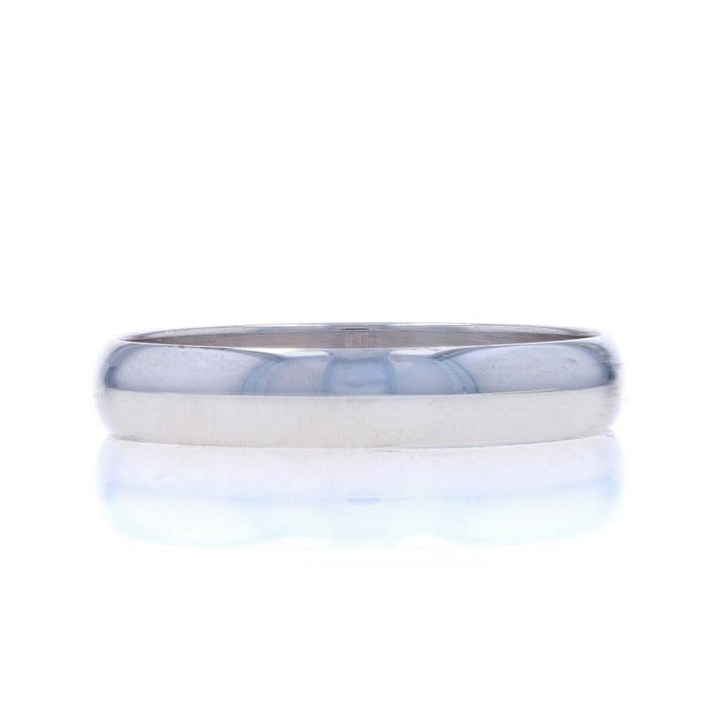 White Gold Men's Wedding Band - 10k Ring For Sale 1