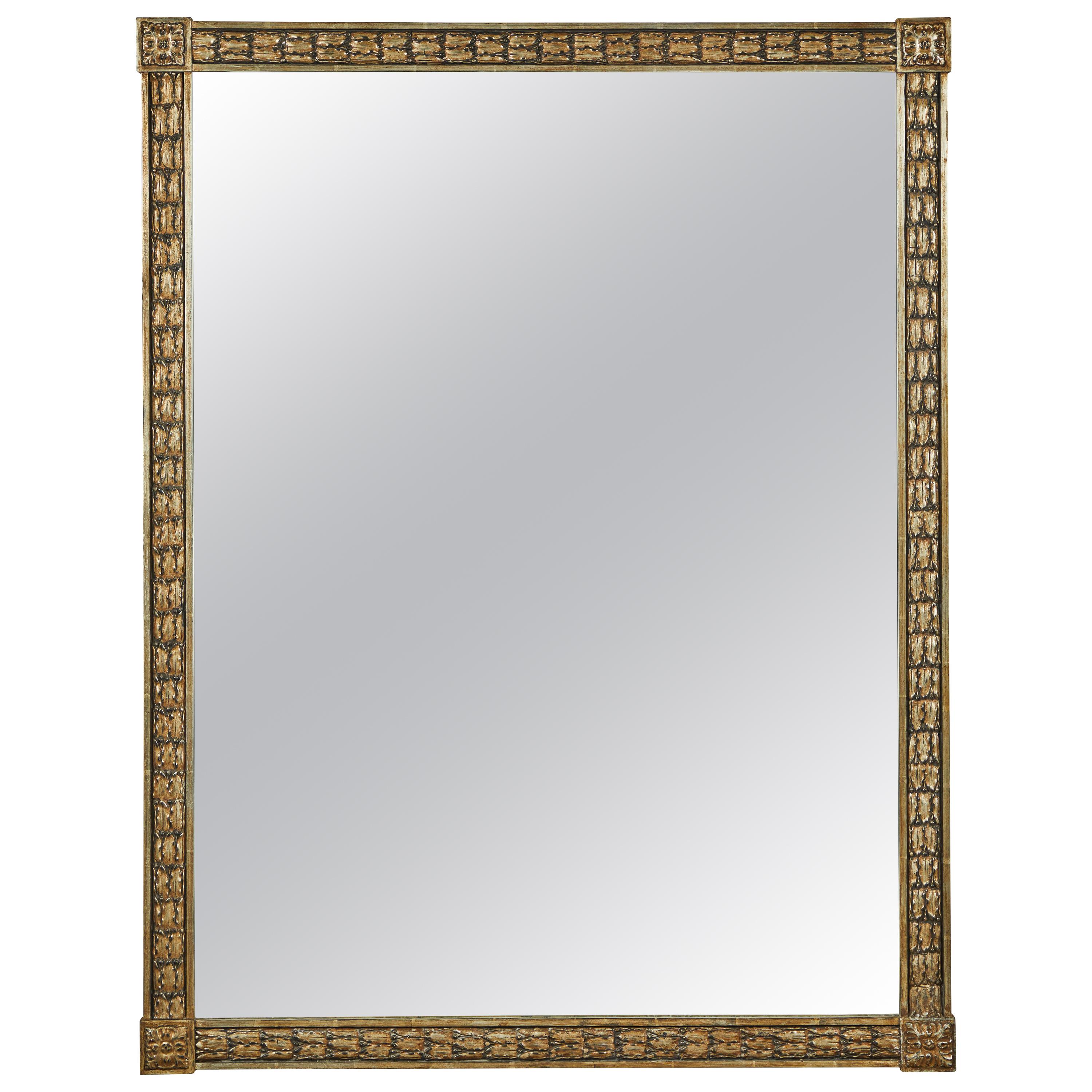 White Gold Mirror For Sale