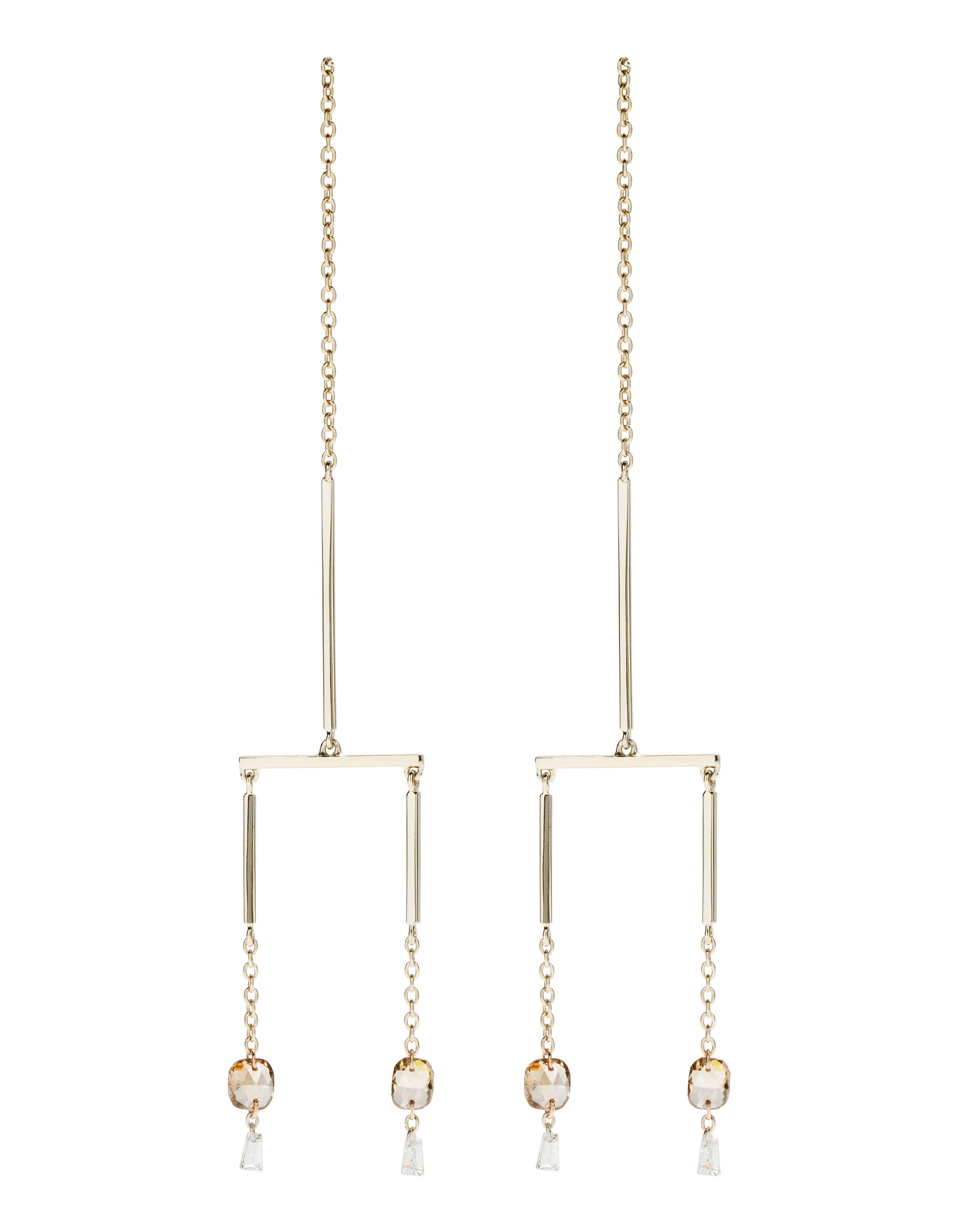 Contemporary 1, 3ct Diamond & 18k White Gold Earrings
