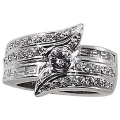 White Gold Multistone Diamond Ring