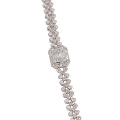 White Gold Natural Mixed Cut Diamond Bracelet