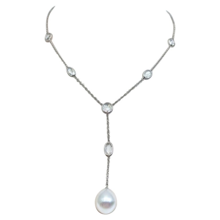 Collier, diamants et perles