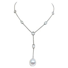 Collier, diamants et perles