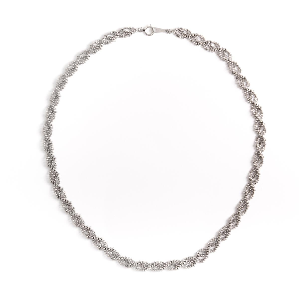 Women's or Men's White Gold Necklace For Sale