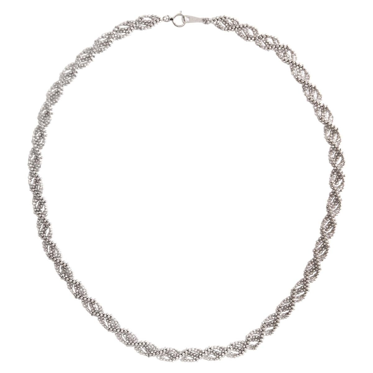 White Gold Necklace For Sale