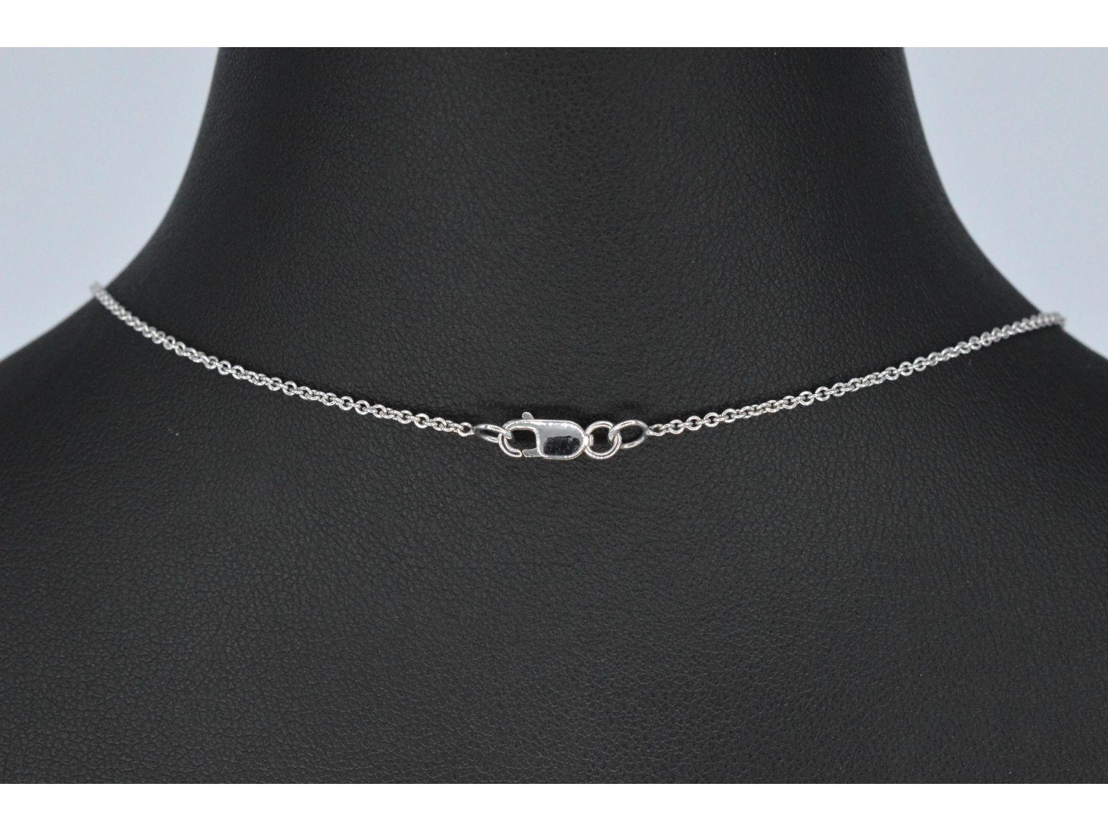 Contemporary White Gold Necklace with a Diamond of 1.00 Carat For Sale