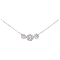 White Gold Necklace with Brilliant Cut Diamonds