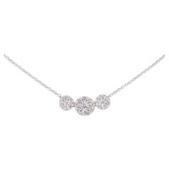 White Gold Necklace with Brilliant Cut Diamonds