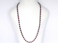 White Gold Necklace with Diamonds and Ruby