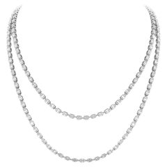 Collier en or blanc avec diamants