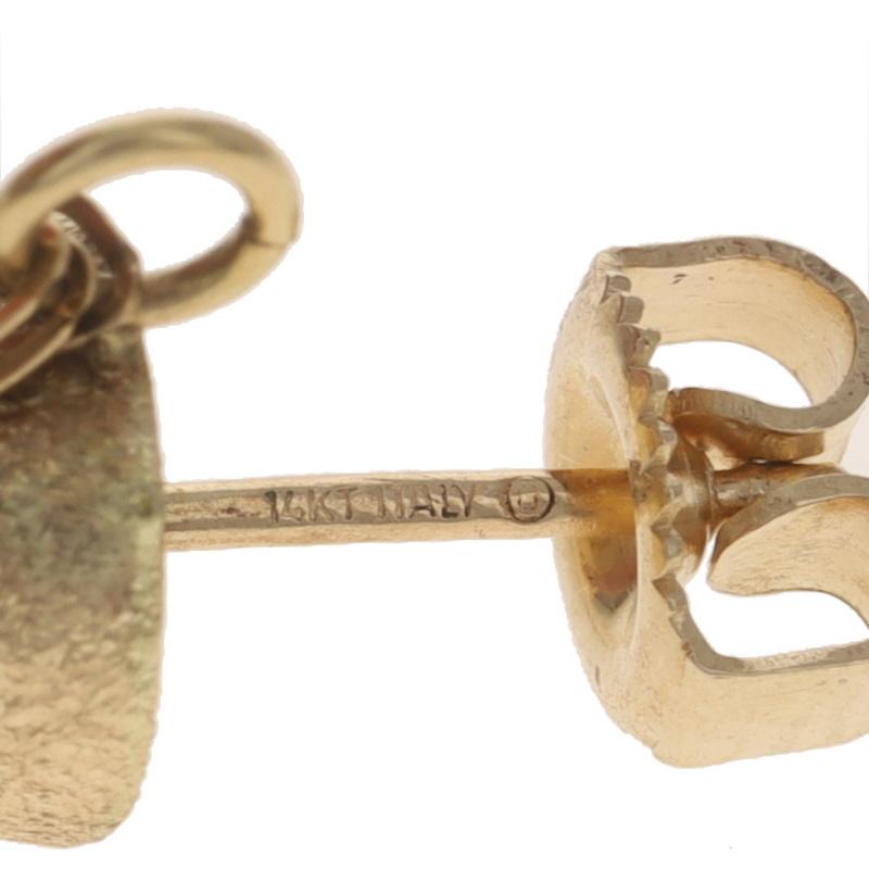 Donna Orecchini pendenti in oro bianco con onice, perline 14k, forati in vendita