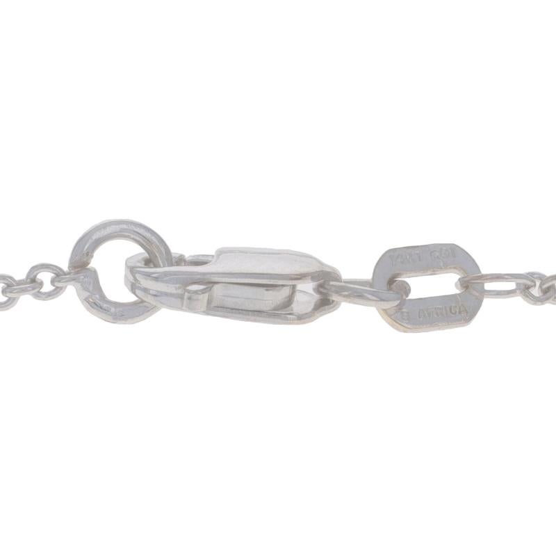 Collana a grappolo di diamanti in oro bianco da 16
