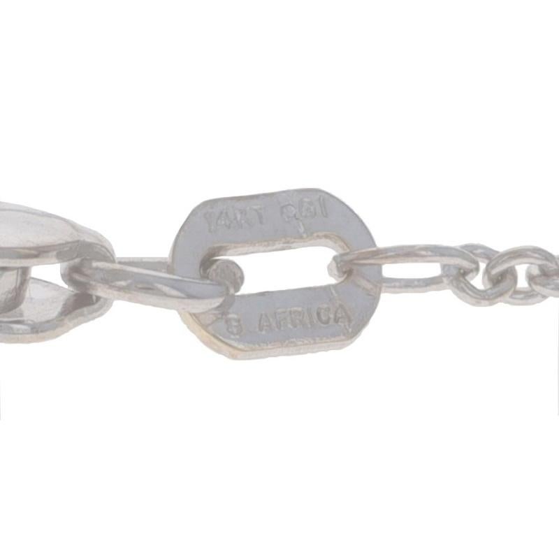 Collana a grappolo di diamanti in oro bianco da 16