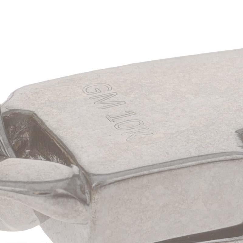 Collana da uomo in oro bianco con pavé di diamanti da 22