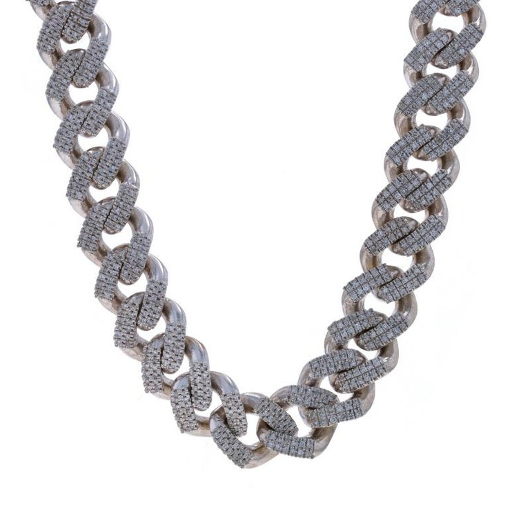 Prime Day Deals 10k 14k Solid Jewelry White Gold Chain 10K Solid