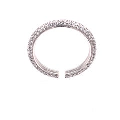White Gold Pave Diamond Eternity Band