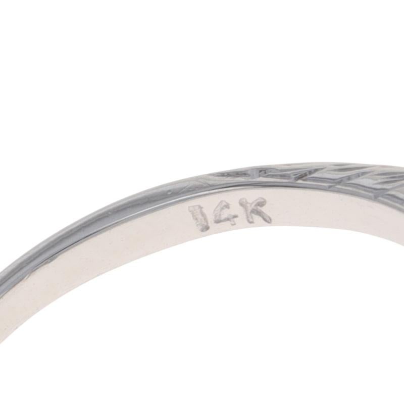 Anello Bypass a due pietre in oro bianco con perle Art Deco - 14k in vendita 2