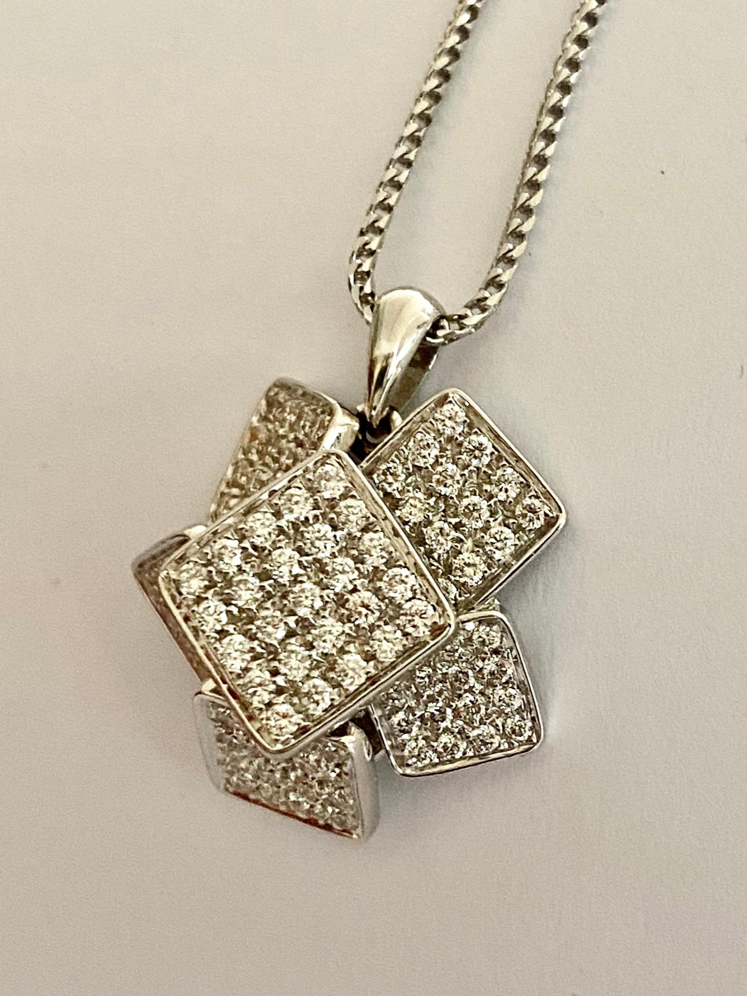 kaws diamond pendant