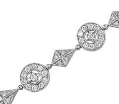 Hammerman Brothers White Gold Pharaoh Diamond Bracelet