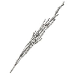 Sterling Silver Men Contemporary Juniper Brooch