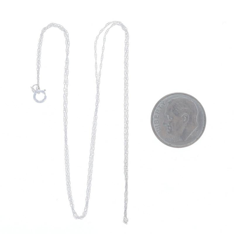Collier en or blanc avec chaîne Prince of Wales 18