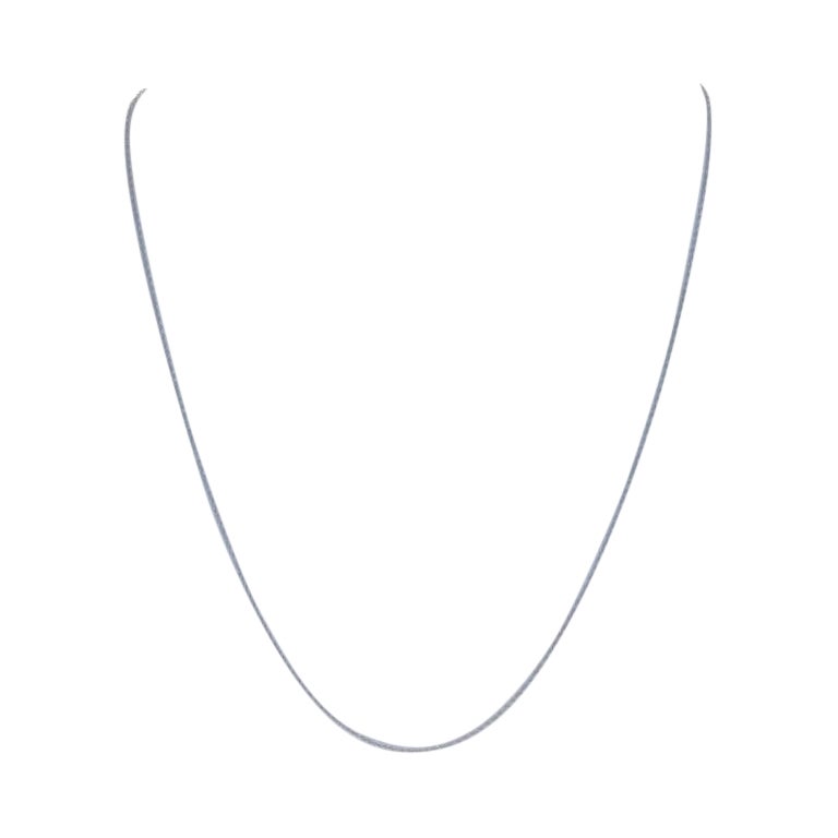 Weißgold Prince of Wales Kette Halskette 18" - 14k