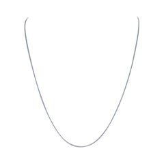 White Gold Prince of Wales Chain Necklace 18" - 14k