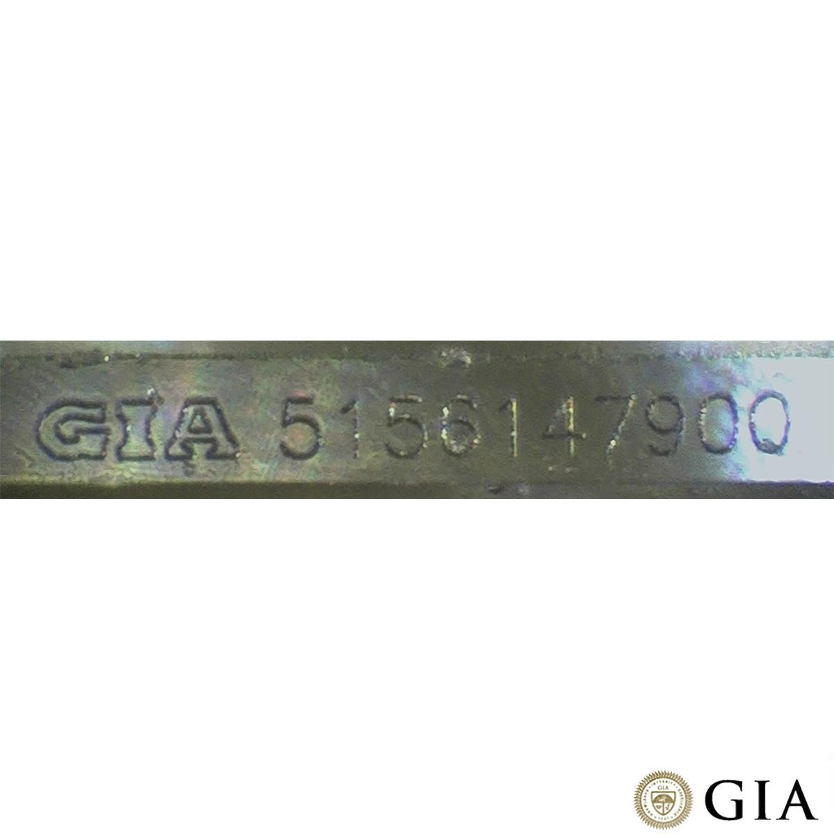Women's or Men's GIA Certified White Gold Princess Cut Diamond Pendant 0.90 I/VS1 For Sale