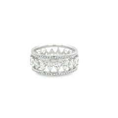 Anello Vitale 1913 Agapa in oro bianco 18 carati con diamanti