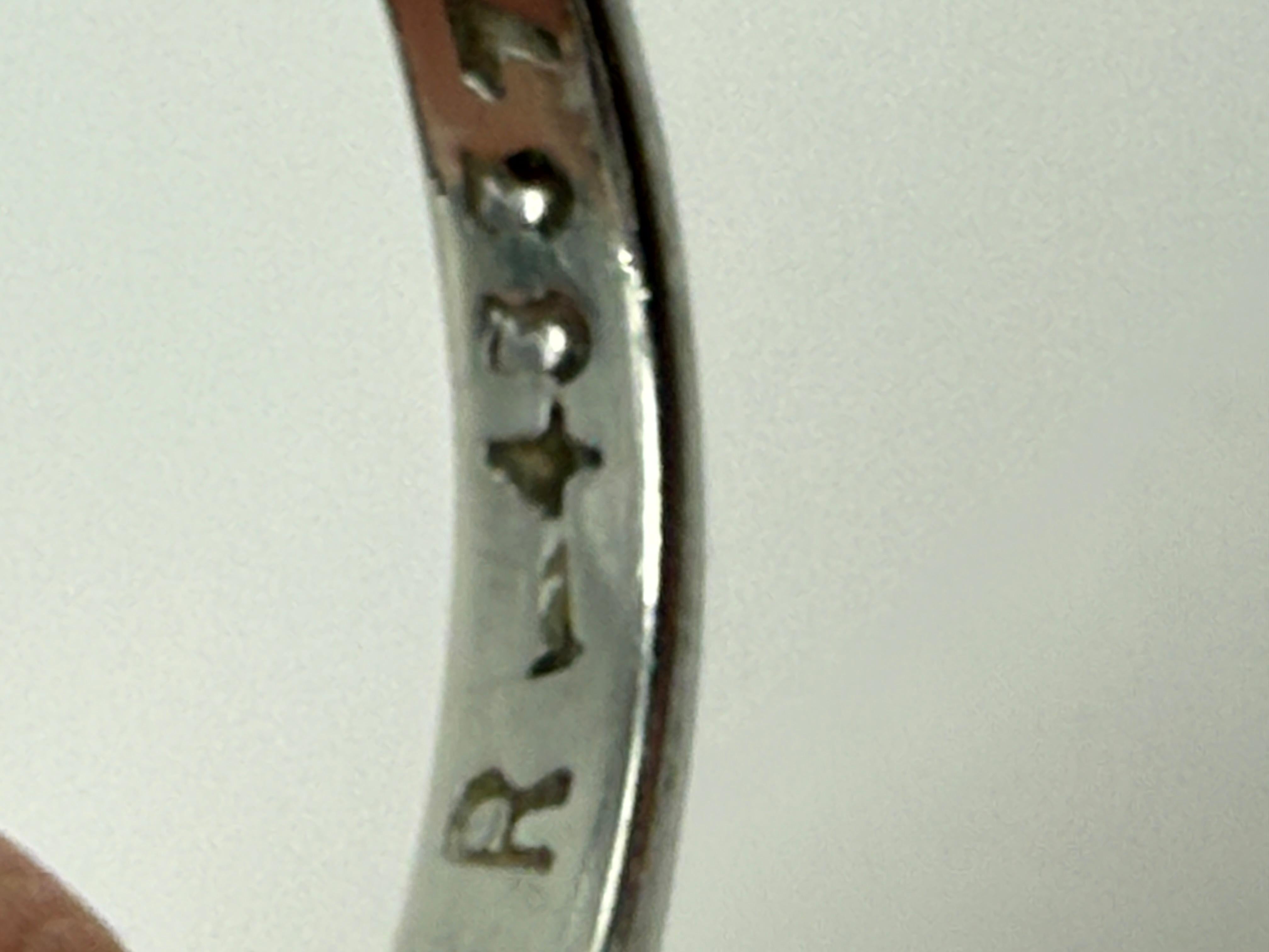 Bague en or blanc avec améthyste et diamants Unisexe en vente